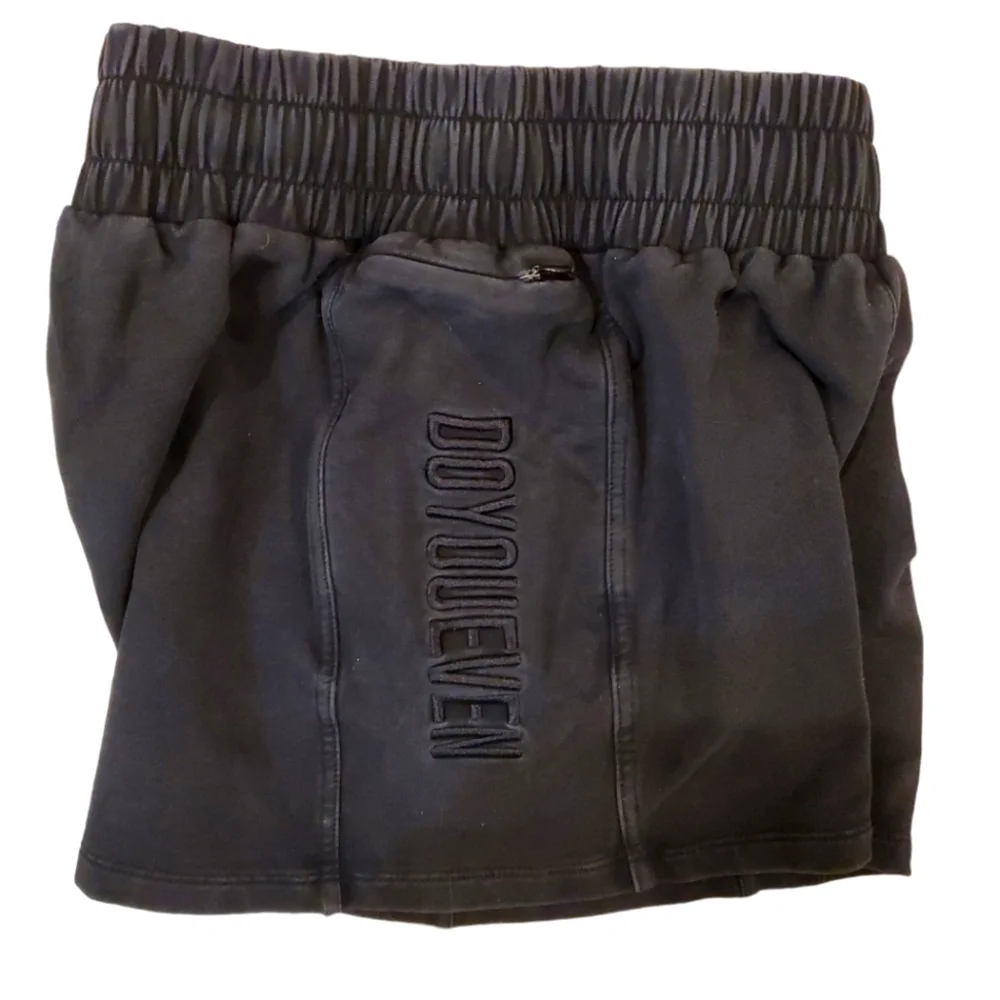 Do You Even Women's Black Elastic‎ Waist Gym Workout Shorts XS